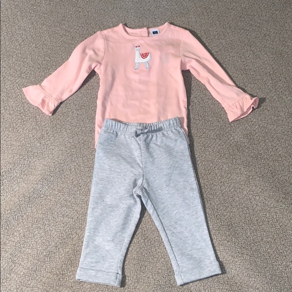 Janie and jack pant and long sleeve top